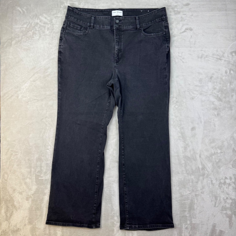 Lane Bryant Jeans Women 22 Black Bootcut High Rise Tighter Tummy Flex Magic